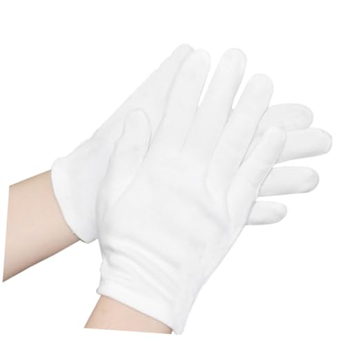 HONITANO 12 Paare Weiße Baumwollhandschuhe Arbeitsschutz Handschuhe aus Natürlicher Baumwolle Atmungsaktiv Strapazierfähig Komfortabel Einsetzbar für Garten Handwerk und Tägliche Arbeit HONITANO 12 Paare Weiße Baumwollhandschuhe Arbeitsschutz Handschuhe aus Natürlicher Baumwolle Atmungsaktiv Strapazierfähig Komfortabel Einsetzbar für Garten Handwerk und Tägliche Arbeit von HONITANO