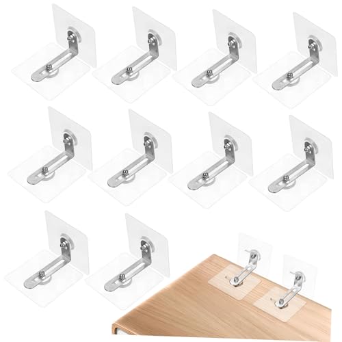 HONITANO 12 Stück Teiliges Möbel Kipp Sicherheitsset Selbstklebende Verstellbare Möbelanker für Schränke Kommoden Stabile Kippsicherung ohne Bohren Wandbefestigung HONITANO 12 Stück Teiliges Möbel Kipp Sicherheitsset Selbstklebende Verstellbare Möbelanker für Schränke Kommoden Stabile Kippsicherung ohne Bohren Wandbefestigung von HONITANO