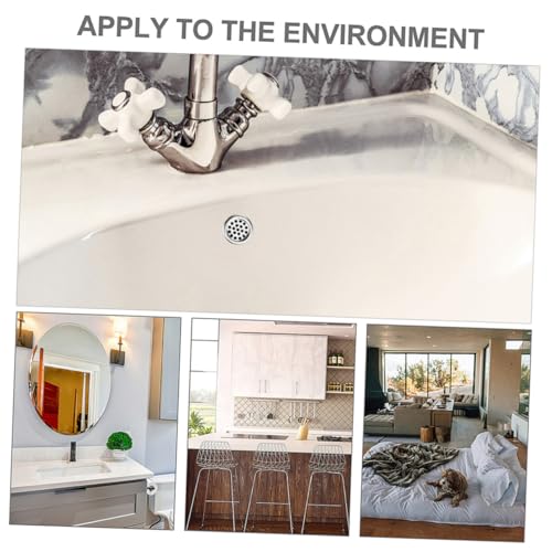 HONITANO 15 Stück Teiliges Überlaufabdeckungen aus Abs Passend für Waschbeckenlöcher Überlaufkappe für Badezimmer und Küchenspülen Spritzschutz und Langlebiger Ersatz von HONITANO