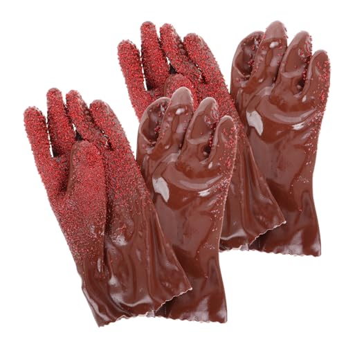 HONITANO 2 Paare Rutschfeste Pvc handschuhe mit Flexiblem Schlangendesign Wiederverwendbar Strapazierfähig und Arbeitshandschuhe für Rohrreinigung und Garten Unisex Robuster Griff HONITANO 2 Paare Rutschfeste Pvc handschuhe mit Flexiblem Schlangendesign Wiederverwendbar Strapazierfähig und Arbeitshandschuhe für Rohrreinigung und Garten Unisex Robuster Griff von HONITANO