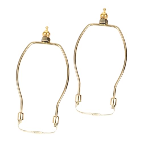 HONITANO 2 Sätze Lampenschirmhalter aus Verchromtem Legierungsstahl Stabiler Lampenschirmbügel für Tisch Stehlampe Einfach zu Montieren Vielseitig Einsetzbar für Wohn Arbeitsbereiche von HONITANO