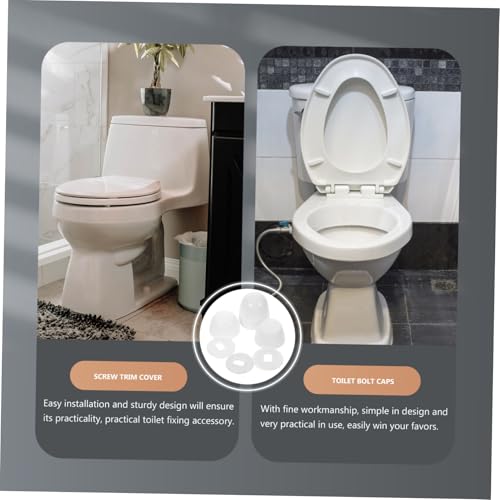 HONITANO 2 Sätze Toilet Bolt Covers Round Plastic Caps Abdeckkappen Schrauben Wc Schutzkappen Wc Montage Ersatz für Toilettenschrauben Bodenabdeckung HONITANO 2 Sätze Toilet Bolt Covers Round Plastic Caps Abdeckkappen Schrauben Wc Schutzkappen Wc Montage Ersatz für Toilettenschrauben Bodenabdeckung von HONITANO