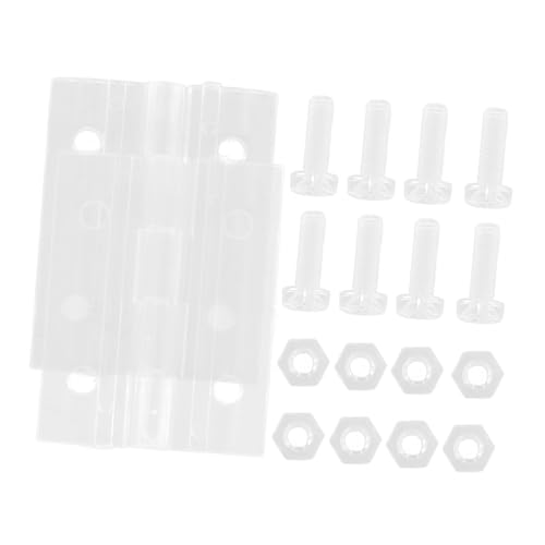 HONITANO 2 Sätze Transparente Acrylscharniere für Glastüren Kleine Schranktür Scharniere mit Schrauben Klappbare Türscharniere für Schrankschrank Einfache Montage Sicherer Halt HONITANO 2 Sätze Transparente Acrylscharniere für Glastüren Kleine Schranktür Scharniere mit Schrauben Klappbare Türscharniere für Schrankschrank Einfache Montage Sicherer Halt von HONITANO