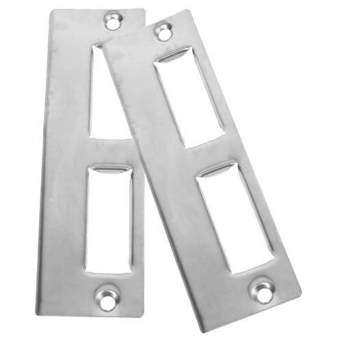 HONITANO 2 Sätze Türschloss Schließblech aus Robustem Eisen Verstärkte Türrahmenführung Kompatibel mit Zimmertüren und Riegeln Einsetzbar Inklusive Schrauben ohne Schlüssel HONITANO 2 Sätze Türschloss Schließblech aus Robustem Eisen Verstärkte Türrahmenführung Kompatibel mit Zimmertüren und Riegeln Einsetzbar Inklusive Schrauben ohne Schlüssel von HONITANO