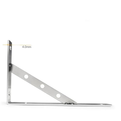 HONITANO 2 Stück Edelstahl Dreieckige Wandhalterung Dicke Schwerlast Regalträger mit Schrauben Langlebige Triangular Shelf Support für Wandbefestigung Lagerung und Bücherregal HONITANO 2 Stück Edelstahl Dreieckige Wandhalterung Dicke Schwerlast Regalträger mit Schrauben Langlebige Triangular Shelf Support für Wandbefestigung Lagerung und Bücherregal von HONITANO