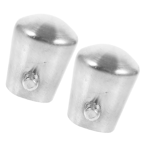 HONITANO 2 Stück Edelstahl Handlauf Endkappen Langlebige Möbel Schutzkappen mit Gebürsteter Oberfläche Rohrstopfen für Treppenpfosten Robust und Verformungsfest Elegantes Design für Stuhl von HONITANO