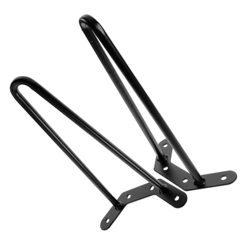 HONITANO 2 Stück Hairpin Tischbeine Höhe aus Robustem Eisen Stabile Möbelfüße für Tisch Schreibtisch Esstisch Einfache Montage Langlebig Rostfrei Schwarz Ersatz Beine von HONITANO