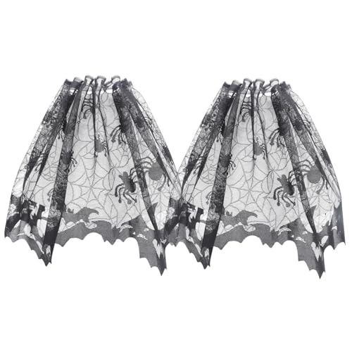 HONITANO 2 Stück Halloween Deko Schwarzer Lampenschirm mit Spinnennetz Motiv Halloween Dekoration für Tisch und Stehlampen Gruselige Netz Optik für Gemütliche Party Atmosphäre HONITANO 2 Stück Halloween Deko Schwarzer Lampenschirm mit Spinnennetz Motiv Halloween Dekoration für Tisch und Stehlampen Gruselige Netz Optik für Gemütliche Party Atmosphäre von HONITANO