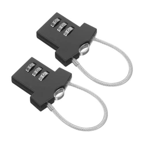 HONITANO 2 Stück Kombinationsschloss aus Zinklegierung Zahlenschloss ohne Schlüssel Widerstandsfähig und Langlebig für Koffer Schrank Fahrrad Fitnessstudio und Outdoor Sicherung HONITANO 2 Stück Kombinationsschloss aus Zinklegierung Zahlenschloss ohne Schlüssel Widerstandsfähig und Langlebig für Koffer Schrank Fahrrad Fitnessstudio und Outdoor Sicherung von HONITANO