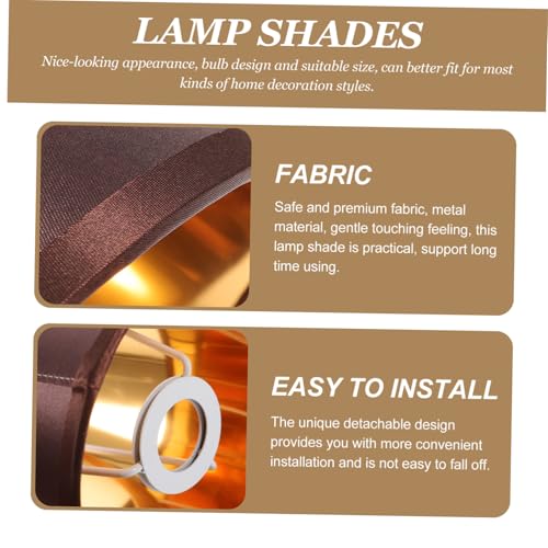 HONITANO 2 Stück Lampenschirme aus Metall und Stoff Passende für Tisch Wandleuchten Langlebig und Augenschonend Stilvoller Lampenschirm für Schlafzimmer Wohnzimmer Arbeitszimmer HONITANO 2 Stück Lampenschirme aus Metall und Stoff Passende für Tisch Wandleuchten Langlebig und Augenschonend Stilvoller Lampenschirm für Schlafzimmer Wohnzimmer Arbeitszimmer von HONITANO