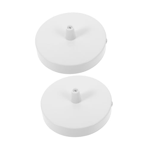 HONITANO 2 Stück Metalldeckenbaldachin Øxmm Elektrobeschichtet Weiß Leicht Installierbar Deckenleuchte Baldachin Abdeckplatte Für Wohnzimmer Hakenlampen Wandleuchten HONITANO 2 Stück Metalldeckenbaldachin Øxmm Elektrobeschichtet Weiß Leicht Installierbar Deckenleuchte Baldachin Abdeckplatte Für Wohnzimmer Hakenlampen Wandleuchten von HONITANO