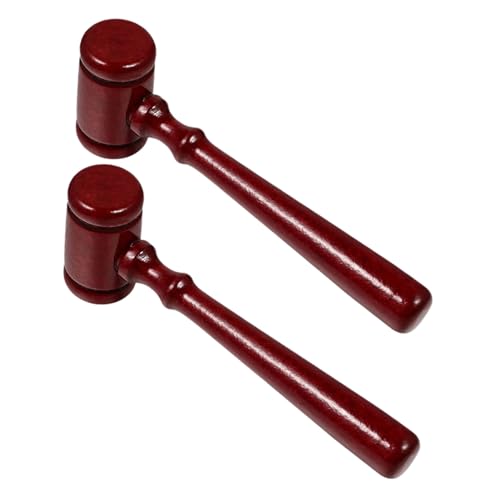 HONITANO 2 Stück Richterhammer aus Holz Teiliges Feine Verarbeitung Glatte Oberfläche Ergonomisch Robustes Holzhammer Requisite für Richter Anwälte Auktionen und Kostüme HONITANO 2 Stück Richterhammer aus Holz Teiliges Feine Verarbeitung Glatte Oberfläche Ergonomisch Robustes Holzhammer Requisite für Richter Anwälte Auktionen und Kostüme von HONITANO
