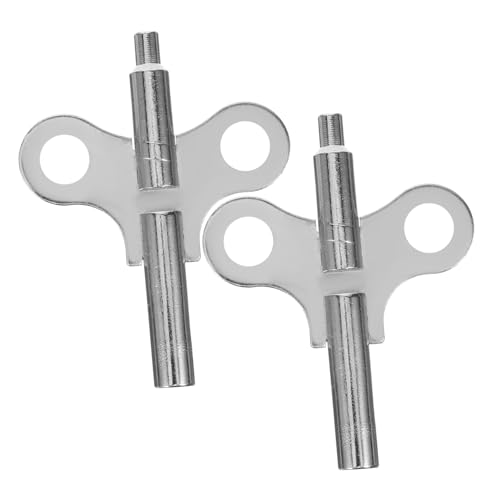 HONITANO 2 Stück Robuster Aufziehschlüssel aus Stahl für Mechanische Stand Tischuhren Vintage Uhrenreparaturwerkzeug Passgenaues Clock Repair Kit für Alte Uhren von HONITANO