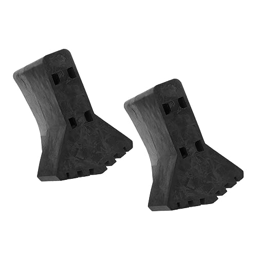 HONITANO 2 Stück Rutschfeste Leiterfuß abdeckungen aus Langlebigem Gummi Verschleißfest und Bodenschonend Einfache Montage Geeignet als Ersatz für Leiterfüße für Sicheren Stand Fliesen von HONITANO