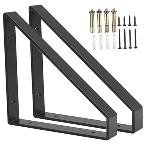 HONITANO 2 Stück Schwerlast Regalhalterung Winkelstütze aus Hochwertigem Eisen Stabile Wandmontage Praktische DIY Regalträger für Badezimmer Küche Wohnzimmer Vielseitige Eckwinkelstütze HONITANO 2 Stück Schwerlast Regalhalterung Winkelstütze aus Hochwertigem Eisen Stabile Wandmontage Praktische DIY Regalträger für Badezimmer Küche Wohnzimmer Vielseitige Eckwinkelstütze von HONITANO