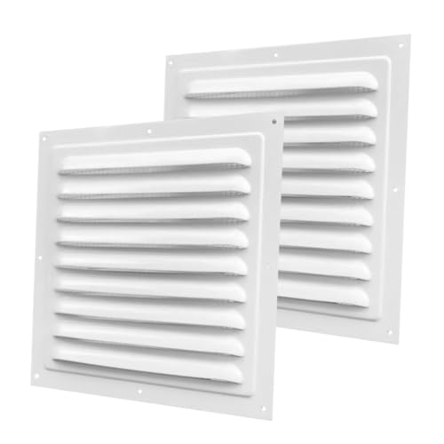 HONITANO 2 Stück Teiliges Aluminiumlegierung Lüftungsgitter mit Insektenschutz Langlebige Abdeckung für Wand Schräg Lamelliertes Design für Belüftung Geeignet für Garage Speicher und HONITANO 2 Stück Teiliges Aluminiumlegierung Lüftungsgitter mit Insektenschutz Langlebige Abdeckung für Wand Schräg Lamelliertes Design für Belüftung Geeignet für Garage Speicher und von HONITANO