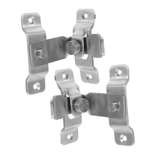 HONITANO 2 Stück Teiliges Edelstahl Riegel Türschloss mit Robustem Schieber Korrosionsbeständig und Langlebig Geeignet für Innen Außentüren Scheunentore Schiebetüren Fenster HONITANO 2 Stück Teiliges Edelstahl Riegel Türschloss mit Robustem Schieber Korrosionsbeständig und Langlebig Geeignet für Innen Außentüren Scheunentore Schiebetüren Fenster von HONITANO