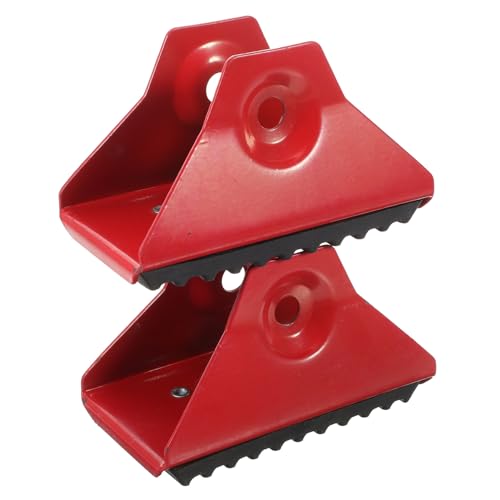 HONITANO 2 Stück Teiliges Leiterfüße Gummischutz Rutschfeste Ersatzfußkappen für Leitern Aluminiumleiter Sicherer Stand Leiterzubehör Stabilisierend Langlebig von HONITANO