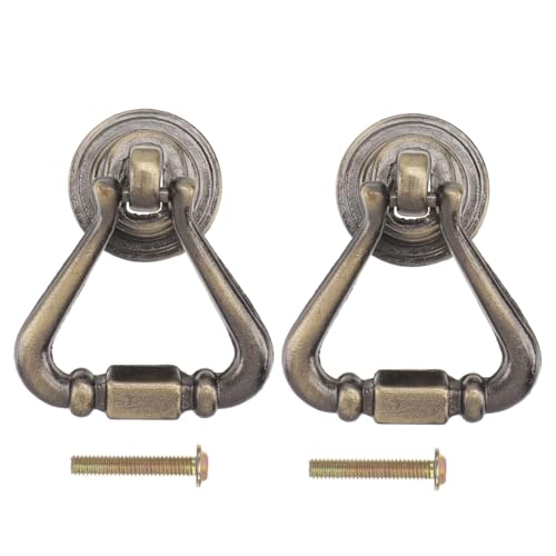 HONITANO 2 Stück Teiliges Vintage Ringzuggriff aus Zinklegierung in Bronze Schrankknopf mit Antikem Design Robust und Elegant für Kommoden und Küchenschränke Zufällige Farbe HONITANO 2 Stück Teiliges Vintage Ringzuggriff aus Zinklegierung in Bronze Schrankknopf mit Antikem Design Robust und Elegant für Kommoden und Küchenschränke Zufällige Farbe von HONITANO
