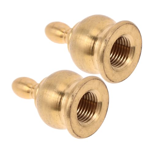 HONITANO 2 Stück Vintage Lampenknauf aus Messing Schraubverschluss für Tisch Stehlampen Dekorative Lampenabdeckung mit Gewindemutter Einfache Montage Langlebiges Lampenzubehör HONITANO 2 Stück Vintage Lampenknauf aus Messing Schraubverschluss für Tisch Stehlampen Dekorative Lampenabdeckung mit Gewindemutter Einfache Montage Langlebiges Lampenzubehör von HONITANO