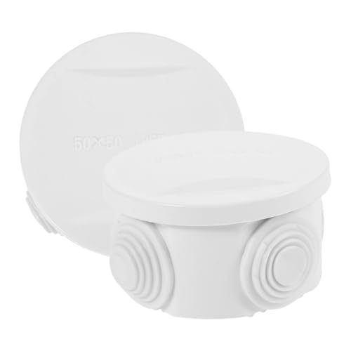 HONITANO 2 Stück Wasserdichte Anschlussbox Outdoor Verteilerdose aus Robustem Abs Wetterfest Leicht und Kompakt für Garten und Kabelschutz Einfache Installation für Innen und Außenbereich von HONITANO