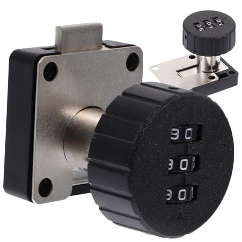 HONITANO 2 Stück Zahlenschloss für Schränke Stabiles Schlüssel Batteriefreies Möbelsicherheitsschloss Stelliger Kombination für Büro Haushaltsschrank Einfache Montage HONITANO 2 Stück Zahlenschloss für Schränke Stabiles Schlüssel Batteriefreies Möbelsicherheitsschloss Stelliger Kombination für Büro Haushaltsschrank Einfache Montage von HONITANO