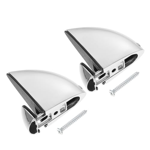 HONITANO 2 Stück Zinklegierung Verstellbare Glashalter Clips Spiegelhalterung Glasregal Halterung Robust Kratzfest für Glas Vielseitig Einsetzbar zur Wandmontage und Möbelbefestigung von HONITANO