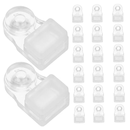 HONITANO 20 Satz Spiegelhalter Clips Klarglas Kunststoff Befestigungsklammern mit Schrauben für Schrankspiegel Wandspiegel Glashalter Befestigung ohne Bohren HONITANO 20 Satz Spiegelhalter Clips Klarglas Kunststoff Befestigungsklammern mit Schrauben für Schrankspiegel Wandspiegel Glashalter Befestigung ohne Bohren von HONITANO