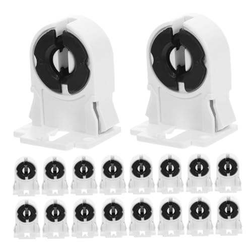 HONITANO 20 Stück Teiliges LED Lampenfassung mit Hitzebeständigem Abs und Kupferkontakten Vielseitig Kompatibel für Haushalts und Bürobeleuchtung Einfache Installation Feuerfester von HONITANO