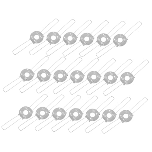 HONITANO 20 Stück Teiliges Lampenschirm federklammern aus Eisen Kompakte Halteclips für Deckenleuchten Kronleuchter und Tischlampen Einfache Montage Lampenschirm befestigung HONITANO 20 Stück Teiliges Lampenschirm federklammern aus Eisen Kompakte Halteclips für Deckenleuchten Kronleuchter und Tischlampen Einfache Montage Lampenschirm befestigung von HONITANO