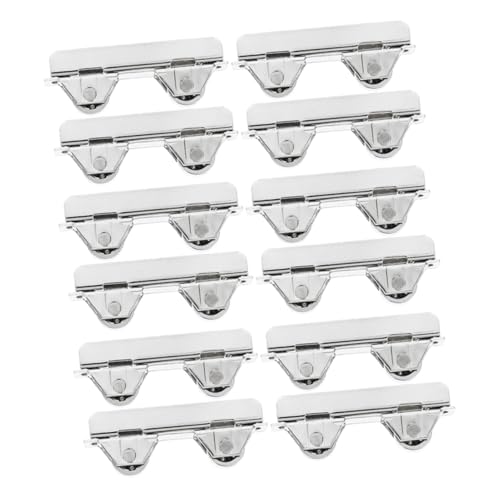 HONITANO 20 Stück Vitrinenrolle Ersatz Für Vitrinen Glastür Schieberolle Kleiderschrankrolle Ersatz Für Fenster Schieberollen Schrankrollen Räder Edelstahl Silber von HONITANO