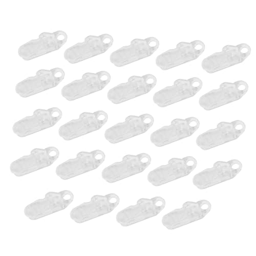 HONITANO 24 Stück Teiliges Transparente Zeltklammern mit Umgekehrtem Design Stabile Alligator Klemmen für Planenbefestigung Windfeste Clips für Markisen Camping Wandern und Outdoor von HONITANO