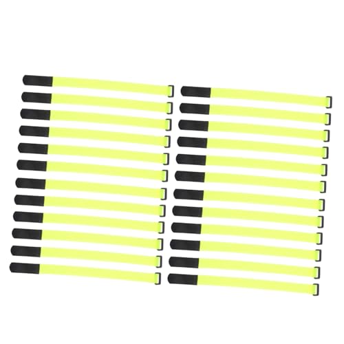 HONITANO 24 Stück Teiliges Verstellbare Kabelbinder aus Fluoreszierendem Nylon mit Wiederverwendbare Robuste Kabelorganizer für Kabelmanagement Drahtbefestigung und Aufbewahrung von HONITANO