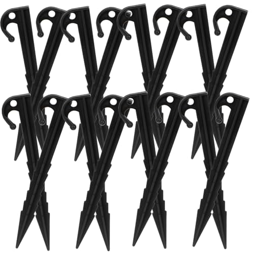 HONITANO 25 Stück Teiliges Robuste Outdoor Zeltheringe aus Wiederverwendbarem Kunststoff Leichte Camping Erdanker für Garten Zelt Pavillon und Landschaftsbau Handlich und Langlebig HONITANO 25 Stück Teiliges Robuste Outdoor Zeltheringe aus Wiederverwendbarem Kunststoff Leichte Camping Erdanker für Garten Zelt Pavillon und Landschaftsbau Handlich und Langlebig von HONITANO