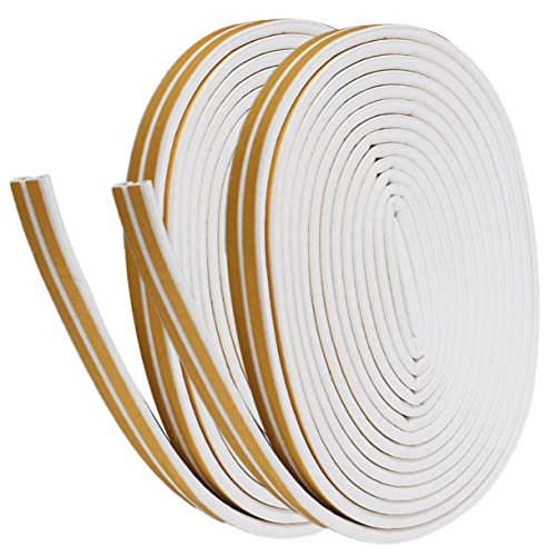 HONITANO 2er Pack Selbstklebendes Epdm Dichtungsband Weiß Wetterfeste Tür und Fensterabdichtung mit Schallisolierung Flexibel Einfach zu Schneiden und Installieren Zugluftstopper HONITANO 2er Pack Selbstklebendes Epdm Dichtungsband Weiß Wetterfeste Tür und Fensterabdichtung mit Schallisolierung Flexibel Einfach zu Schneiden und Installieren Zugluftstopper von HONITANO