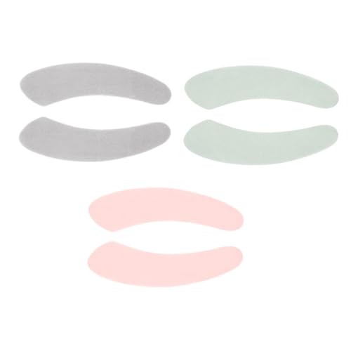 HONITANO 3 Paare Selbstklebende Toilettensitzauflagen Wiederverwendbar Waschbar Wc Sitzkissen Weich Atmungsaktiv Passend für Verschiedene Toilettenformen von HONITANO