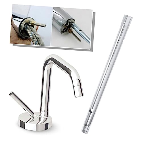 HONITANO 3 STÜCKE Teiliges Steckschlüssel Set Wasserhahn Montagewerkzeug aus Verzinktem Stahl mit Langen Nüssen für Armaturen Befestigungsschlüssel HONITANO 3 STÜCKE Teiliges Steckschlüssel Set Wasserhahn Montagewerkzeug aus Verzinktem Stahl mit Langen Nüssen für Armaturen Befestigungsschlüssel von HONITANO