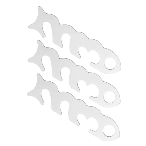 HONITANO 3 Stück Edelstahl Seilspanner Camping Zelt Abspannseile Spanner Wind Rope Buckle Outdoor Seil Ratsche Langlebig Tragbar für Zeltaufbau und Schnurfixierung von HONITANO