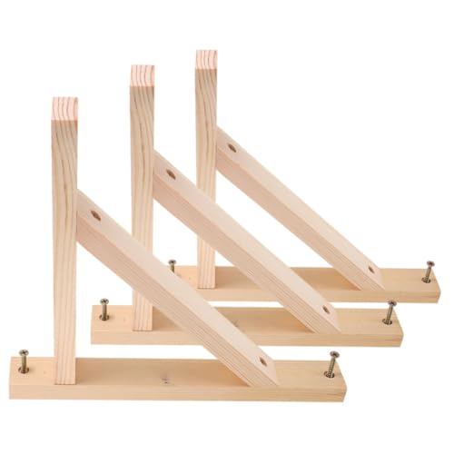 HONITANO 3 Stück Teiliges Dreieckiger Holzregalträger aus Massivholz Wandhalterung für Platzsparende Aufbewahrung Stabile Unterstützung für Wandregale und Dekorationsboards Schlichtes HONITANO 3 Stück Teiliges Dreieckiger Holzregalträger aus Massivholz Wandhalterung für Platzsparende Aufbewahrung Stabile Unterstützung für Wandregale und Dekorationsboards Schlichtes von HONITANO