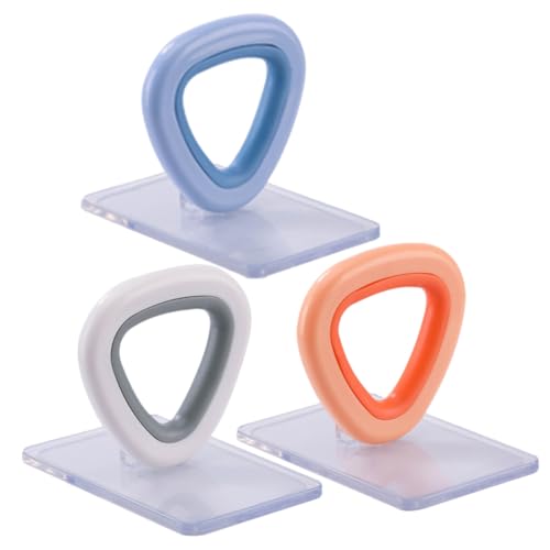 HONITANO 3 Stück Toilettensitz Griffset Teilig Hygienischer Wc Deckel Öffner mit Klebefläche Berührungsloser Toilettensitz Lifter in Weiß Blau Orange Einfache Montage für Saubere Hände von HONITANO