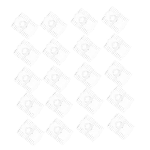 HONITANO 30 Sätze Teiliges Transparente Kunststoff Glashalter Clips Glasregalhalterung Spiegelbefestigung für Badezimmerspiegel und Vitrinen Langlebig und Stabil Einfache Montage von HONITANO