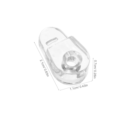 HONITANO 30 Stück Teiliges Transparente Glasclips mit Schrauben Stabile Halterungen für Kleiderschrank und Spiegeltüren Vielseitig Einsetzbar für Glasregale Schuhschränke Einfache Montage von HONITANO