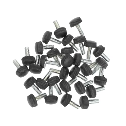 HONITANO 30 Stück Teiliges Verstellbare Möbelfüße Gewindeschrauben Schwarz Langlebige Möbel nivellierfüße Schützende Gummifüße für Tisch Stuhl und Sofa Einfache Montage Geräuschmindernd von HONITANO