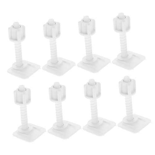 HONITANO 4 Paare Toilettensitz Schrauben Ersatzset Teilig Kunststoff Hinge Bolts Befestigung Robust Kompatibel für Wc Sitz Reparatur und Stabilität Zuhause und Gewerbe von HONITANO