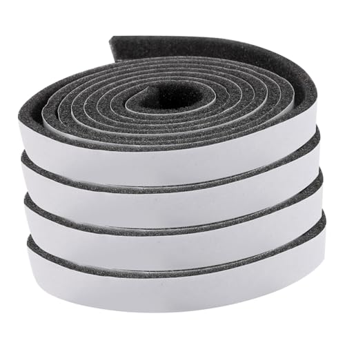 HONITANO 4 Rollen Selbstklebende Türdichtung Wetterfest Schallisolierend EVA Schaumstreifen Winddicht Geräuschreduzierend Für Fenster Türen Innen Außen von HONITANO