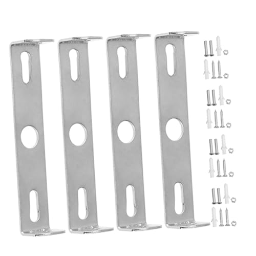 HONITANO 4 Sätze Montagehalterung für Deckenleuchten Verzinkte Metall Halterung mit Gerader Kante und Schraubenkit Stabile Deckenplatten für Deckenventilator und Wandlampen Silberfarben HONITANO 4 Sätze Montagehalterung für Deckenleuchten Verzinkte Metall Halterung mit Gerader Kante und Schraubenkit Stabile Deckenplatten für Deckenventilator und Wandlampen Silberfarben von HONITANO