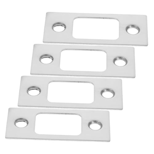 HONITANO 4 Stück Edelstahl Türschloss Führungsplatte Schlossverstärkung Schließblech Ersatz für Bolzenschloss Holz Zimmertüren Sicherheitsbeschlag HONITANO 4 Stück Edelstahl Türschloss Führungsplatte Schlossverstärkung Schließblech Ersatz für Bolzenschloss Holz Zimmertüren Sicherheitsbeschlag von HONITANO