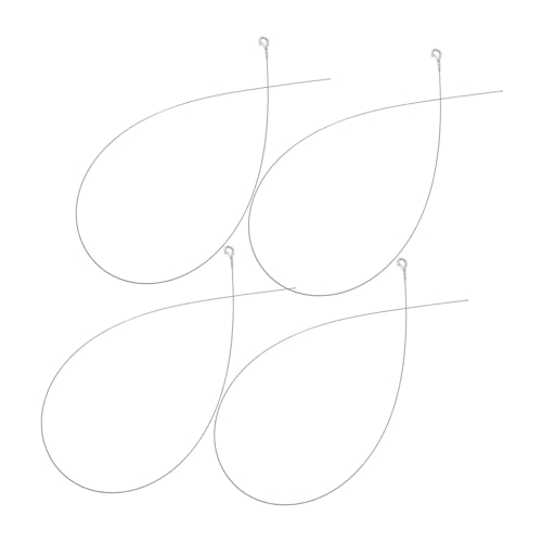 HONITANO 4 Stück Einstellbares Stahl drahtseil für Pendelleuchten und Bilderaufhängung Rostfreier Belastbarer Aufhänge draht mit Haken Sichere Deckenbefestigung für DIY Dekoration von HONITANO