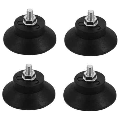 HONITANO 4 Stück Gewindegummi Füße Vibrations Pads mit Rutschfester Oberfläche Stoßabsorbierend Verstellbar Stabilisierend für Möbelbeine und Industrieanlagen Einfache Montage von HONITANO