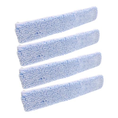 HONITANO 4 Stück Mikrofaser Ersatzpads für Fensterreiniger Wasseraufsatz Wiederverwendbar Schnell Austauschbar Passend für Standard Fensterputzer für Glas Spiegel Bad und Haushaltsfenster von HONITANO